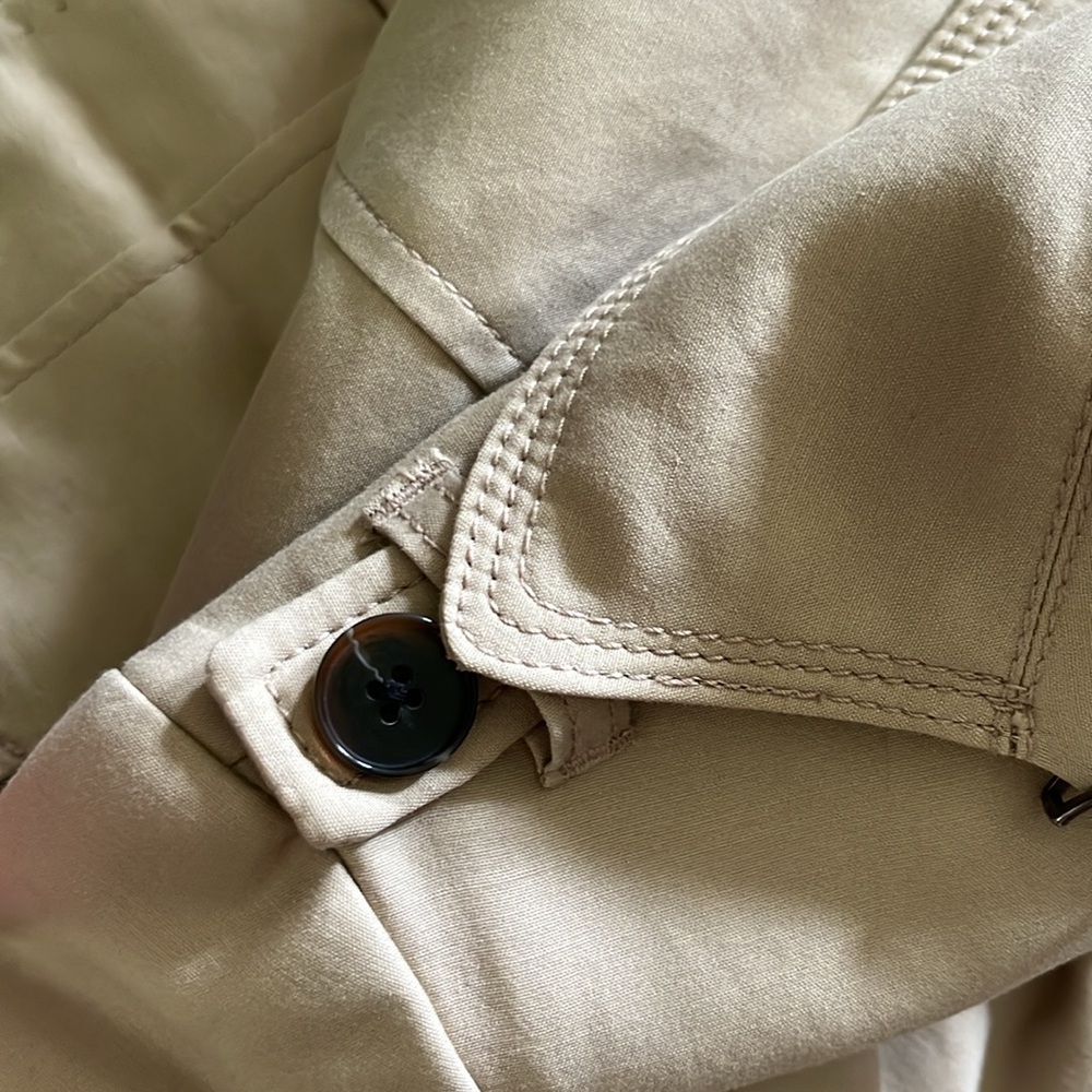 Willi Smith Double-Breasted Trench Coat - Picture 12 of 16